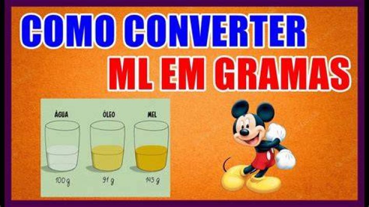 Como Converter Gramas Em Ml