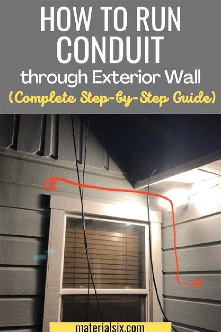 Run Wire Through Exterior Wall